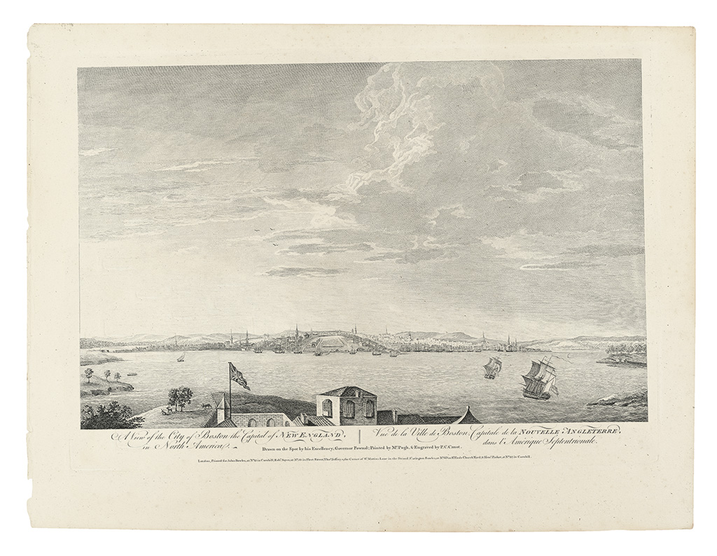 POWNALL, THOMAS; and JEFFERYS, THOMAS [et al.] A View of the City of Boston the Capital of New England, in North America.
